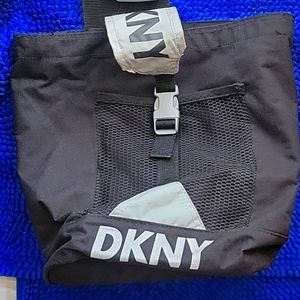 DKNY over the shoulder bag in black nylon